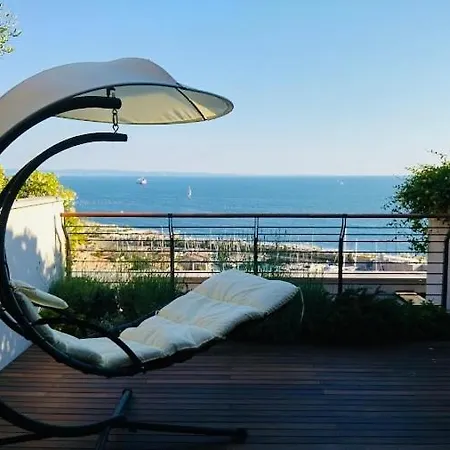아파트 Sea Terrace Portopiccolo - Vista Mozzafiato 시스티아나